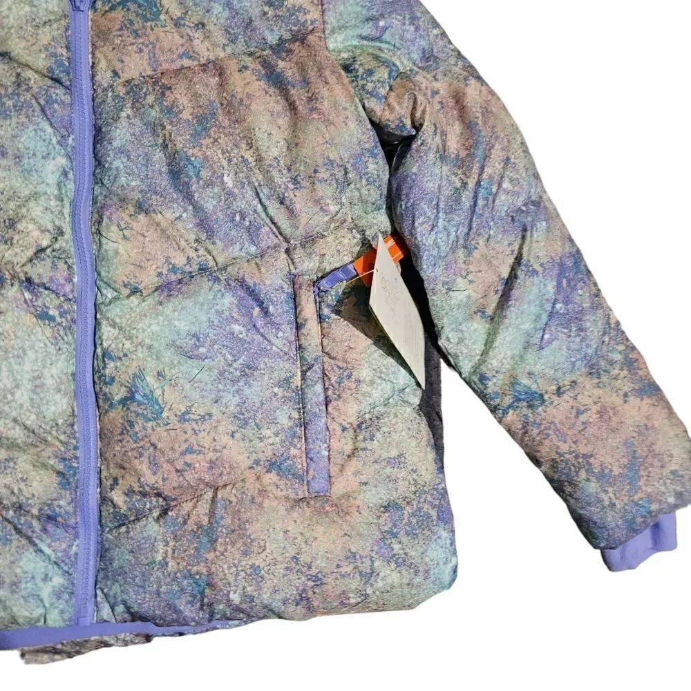 Girl's ALL IN MOTION Tie Dye‎ Short Puffer Jacket XL (14/16)